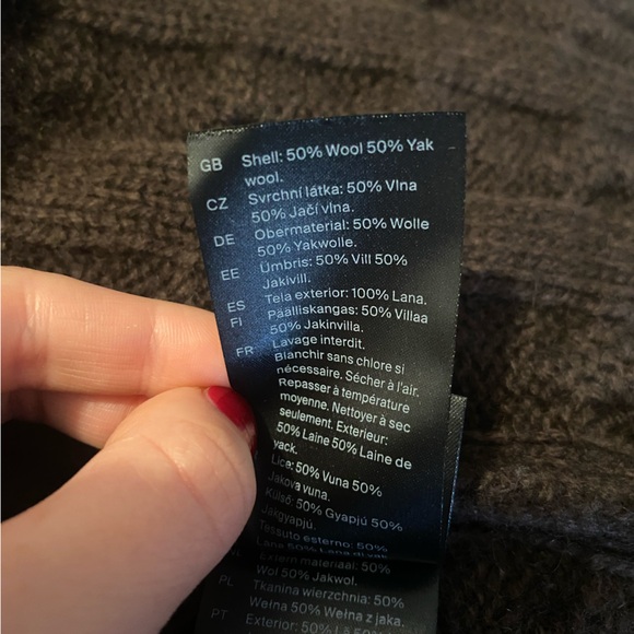 COS Cable-knit turtleneck sweater, NWOT, Dark Brown, size S - Picture 8 of 8